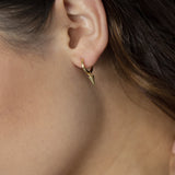 Warrior Queen Huggie Hoops Gold (925 Sterling Silver) | Inspirational Jewellery