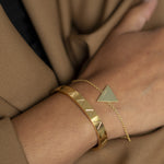 You Got This Triangle Bangle Gold | Inspirational Jewellery