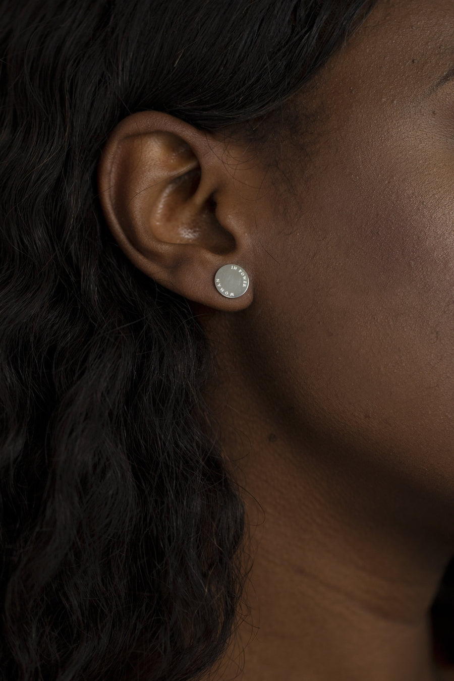 Woman In Power Studs Silver | Inspirational Jewellery