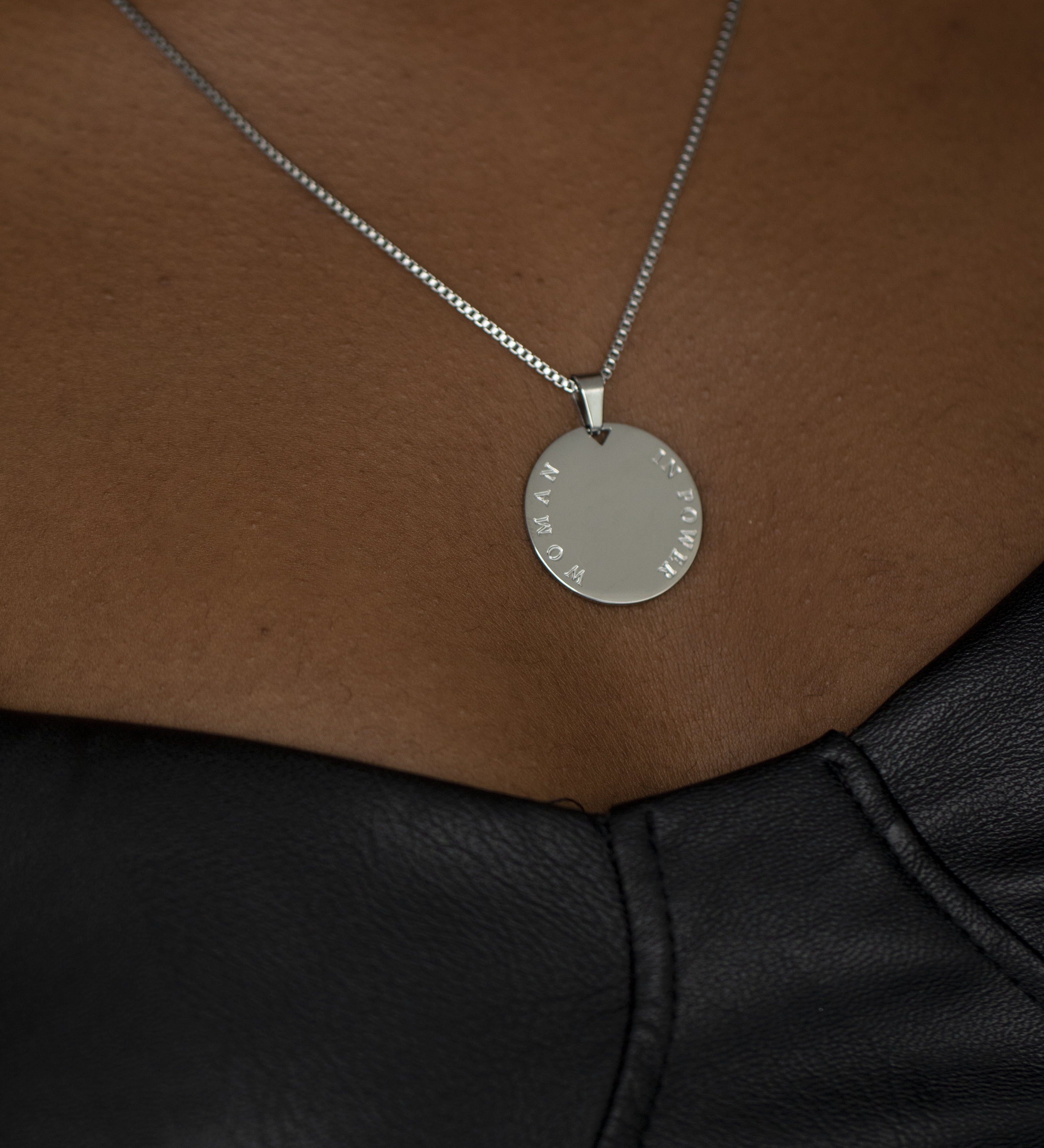 Woman In Power Necklace Silver | Inspirational Jewellery