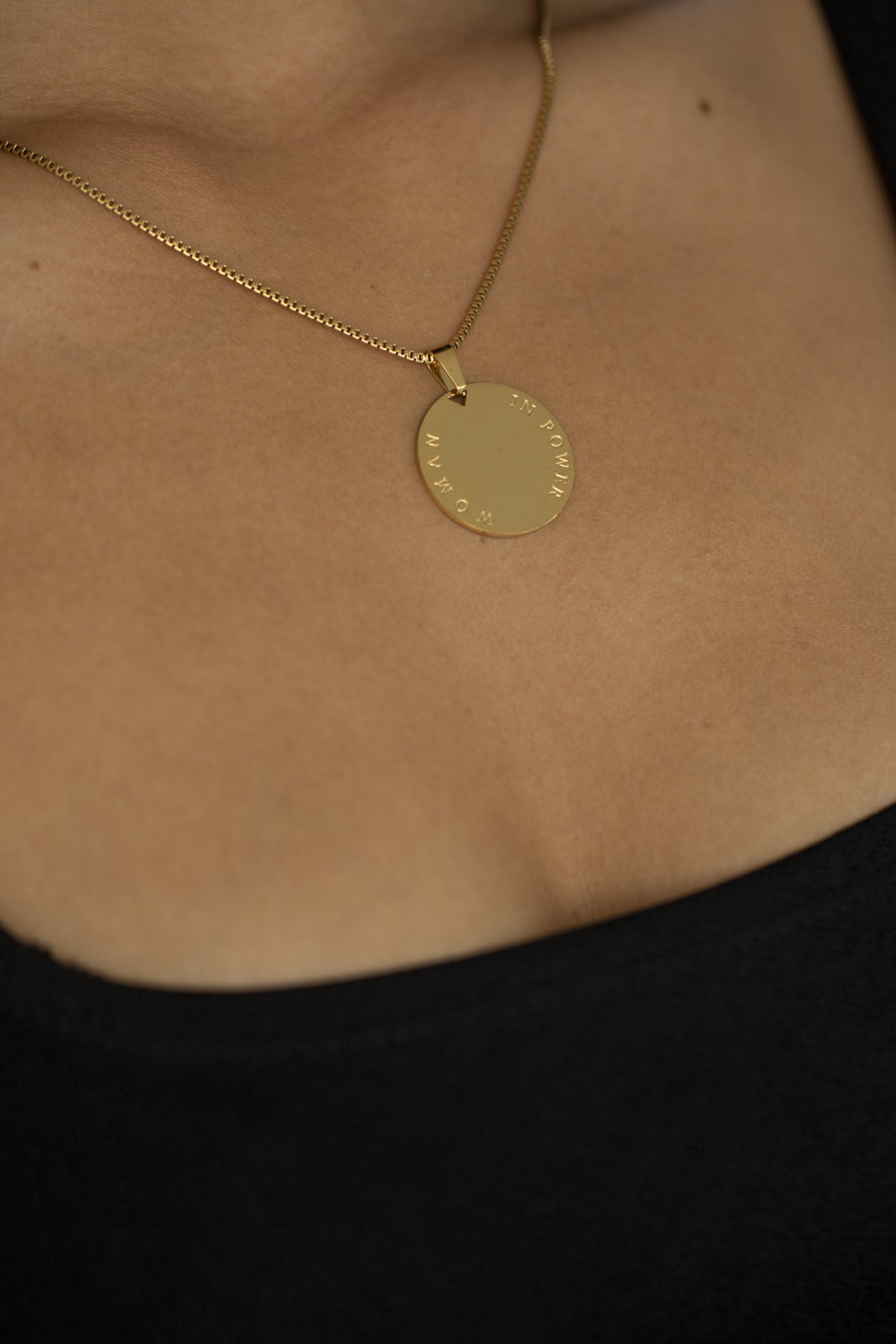 Woman In Power Necklace Gold | Inspirational Jewellery