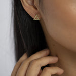 Rising Force Studs Gold (925 Sterling Silver) | Inspirational Jewellery
