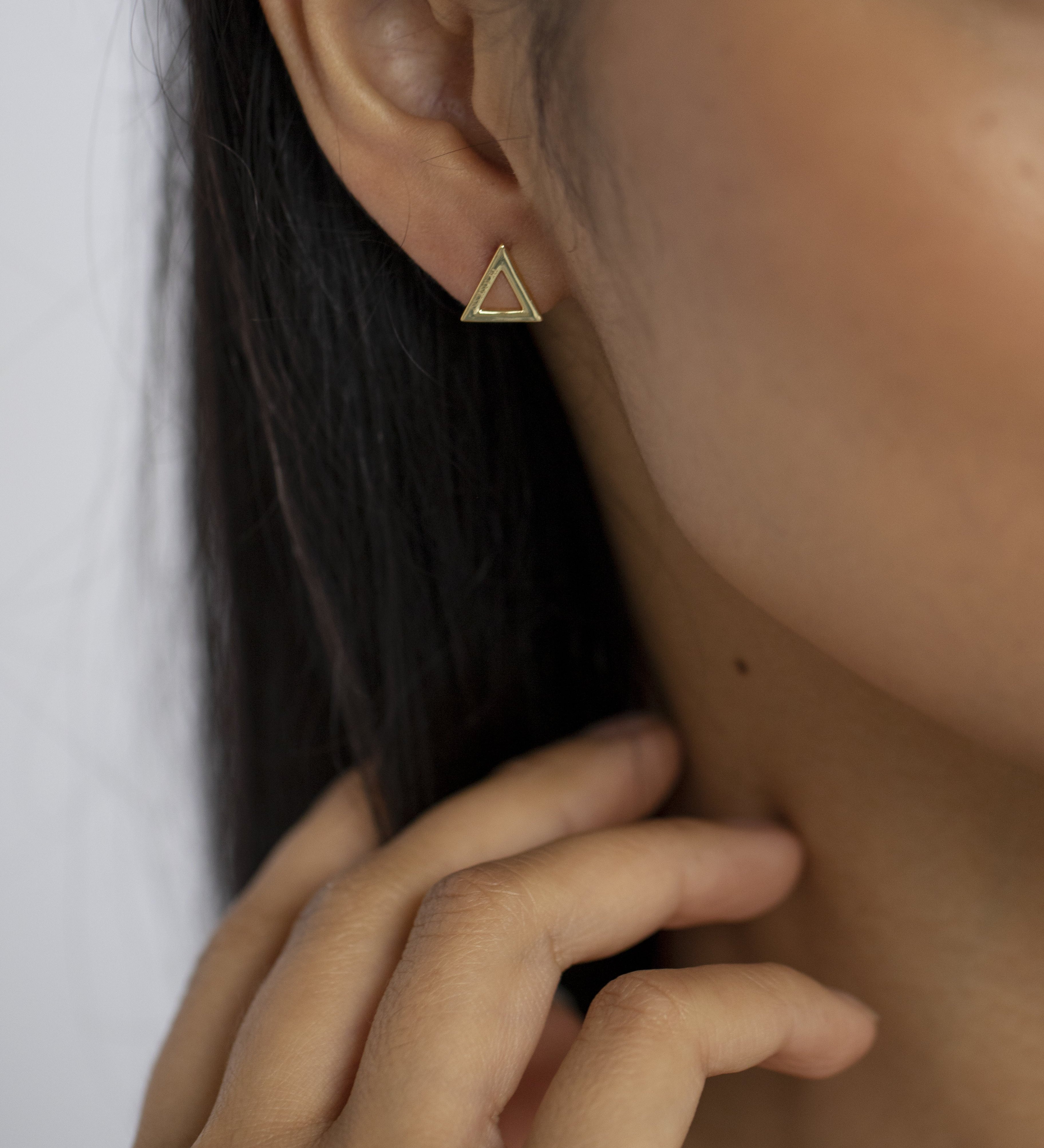 Rising Force Studs Gold (925 Sterling Silver) | Inspirational Jewellery