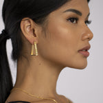 Female Energy Chunky Hoops Gold | Inspirational Jewellery