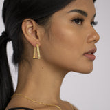 Female Energy Chunky Hoops Gold | Inspirational Jewellery