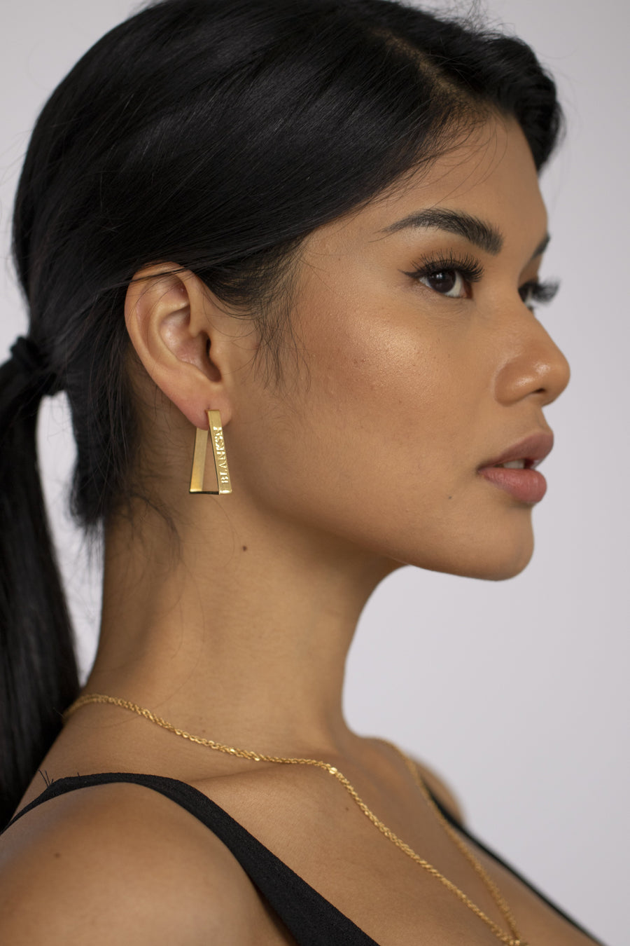 Female Energy Chunky Hoops Gold | Inspirational Jewellery