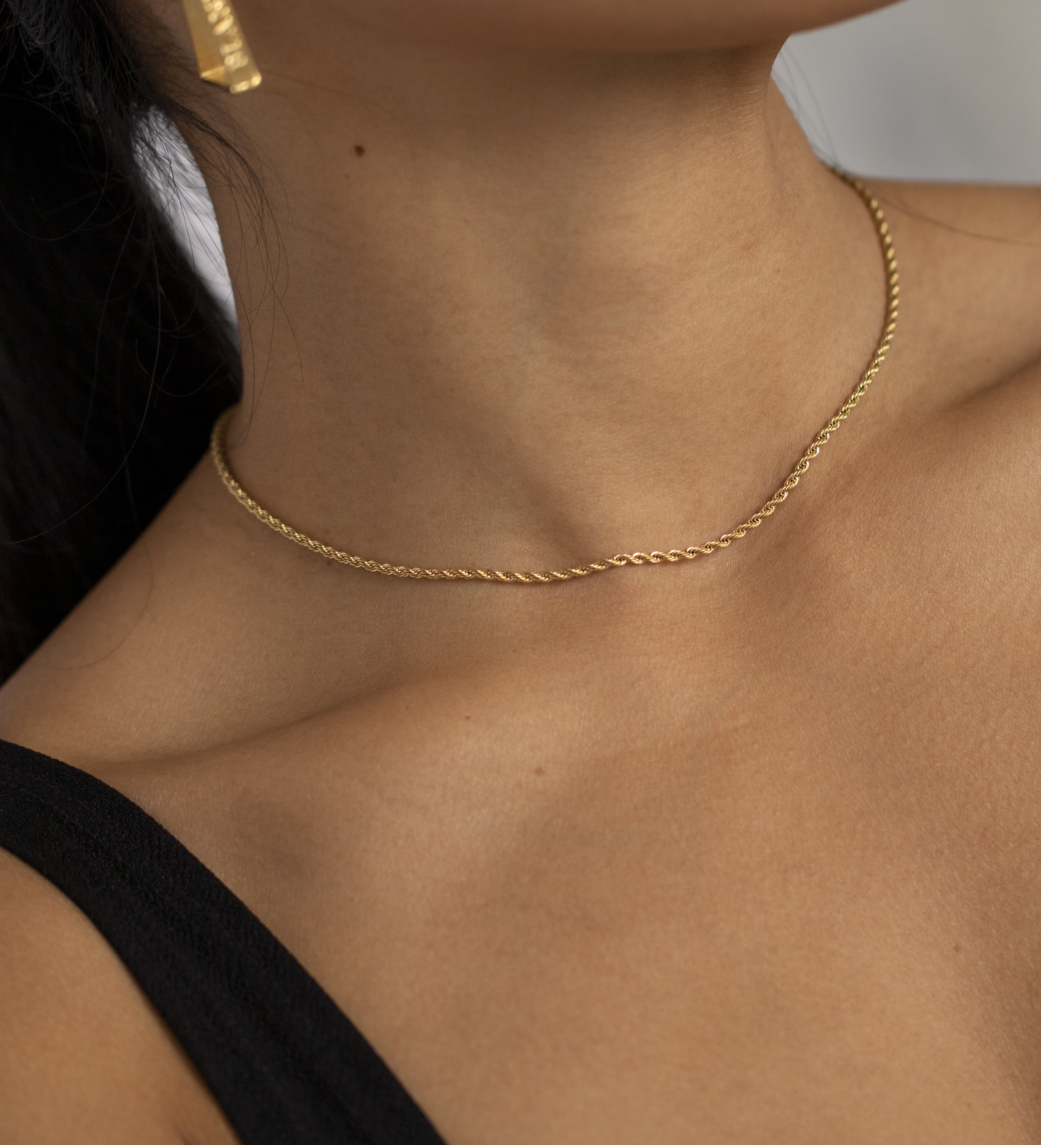 Stack Together Rope Chain Necklace Gold | Inspirational Jewellery