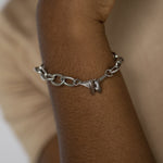 Believe In Yourself Chunky Chain Bracelet Silver | Inspirational Jewellery