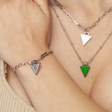 Affirmations Padlock Chunky Bracelet Silver, [motivational and inspirational Jewellery], [beautiful Jewellery]