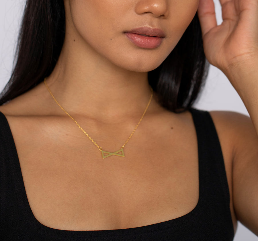 Reflect Reminder Necklace Gold (925 Sterling Silver)
