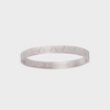 Born a Queen Triangle Bangle Silver | Inspirational Jewellery