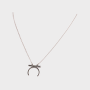 Female Empowerment Crescent Moon Necklace Silver (925 Sterling Silver)