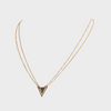 Faith Triangle Double Chain Necklace Gold | Inspirational Jewellery