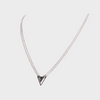 Faith Triangle Double Chain Necklace Silver | Inspirational Jewellery