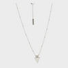 Purity Triangle Bobble Chain Necklace Silver, [motivational and inspirational Jewellery], [beautiful Jewellery]