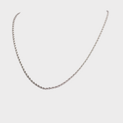 Stack Together Rope Chain Necklace Silver | Inspirational Jewellery