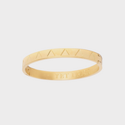 Yet I Rise Triangle Bangle Gold | Inspirational Jewellery