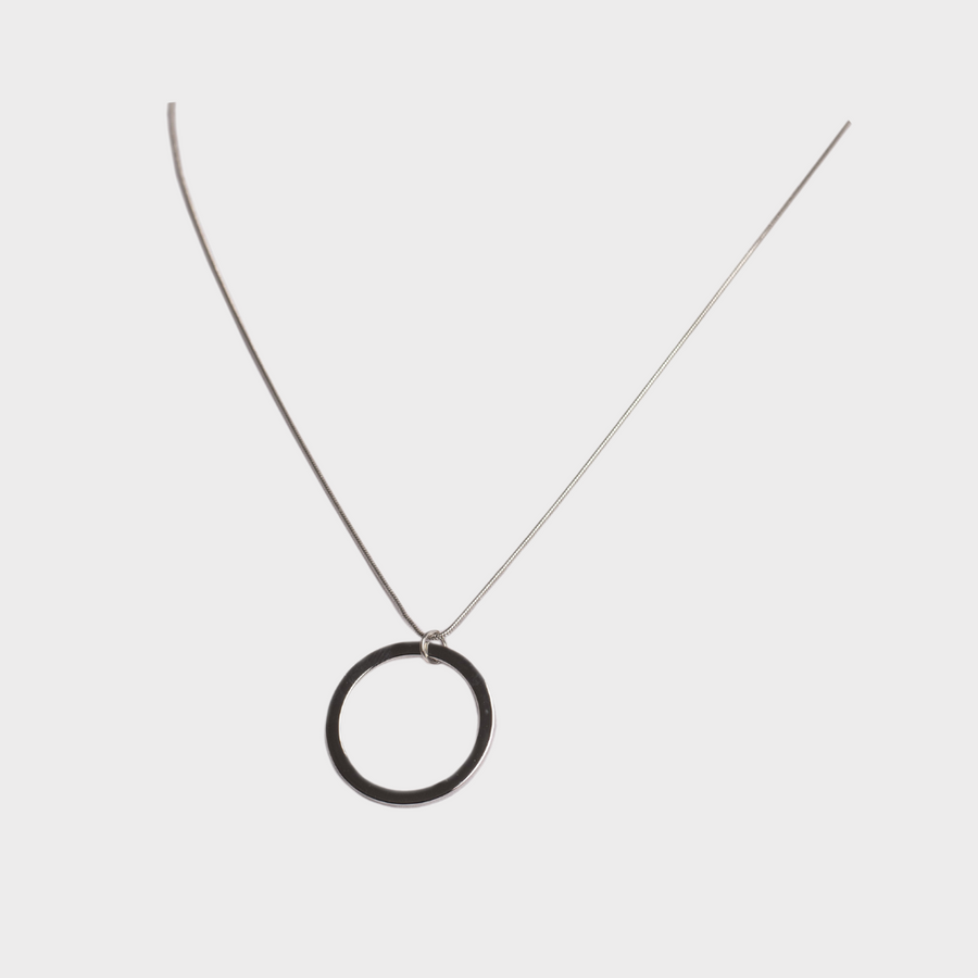 Unity Circle Snake Chain Necklace Silver (925 Sterling Silver) | Inspirational Jewellery