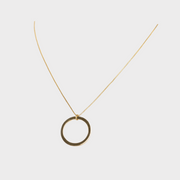 Unity Circle Snake Chain Necklace Gold (925 Sterling Silver) | Inspirational Jewellery