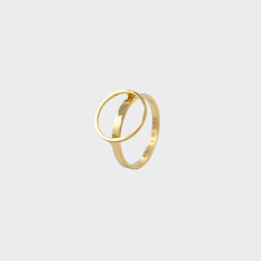 Unity Circle Ring Gold (925 Sterling Silver), [motivational and inspirational Jewellery], [beautiful Jewellery]