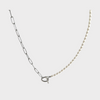 Pearl and Stainless Steel Necklace Silver, [motivational and inspirational Jewellery], [beautiful Jewellery]
