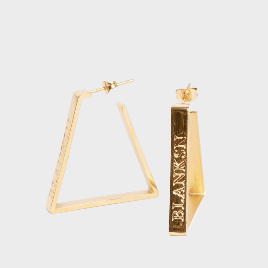 Female Energy Chunky Hoops Gold | Inspirational Jewellery