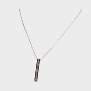 Empowered Woman Necklace Silver