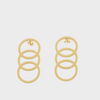 Unity Circle Drop Earrings Gold, [motivational and inspirational Jewellery], [beautiful Jewellery]