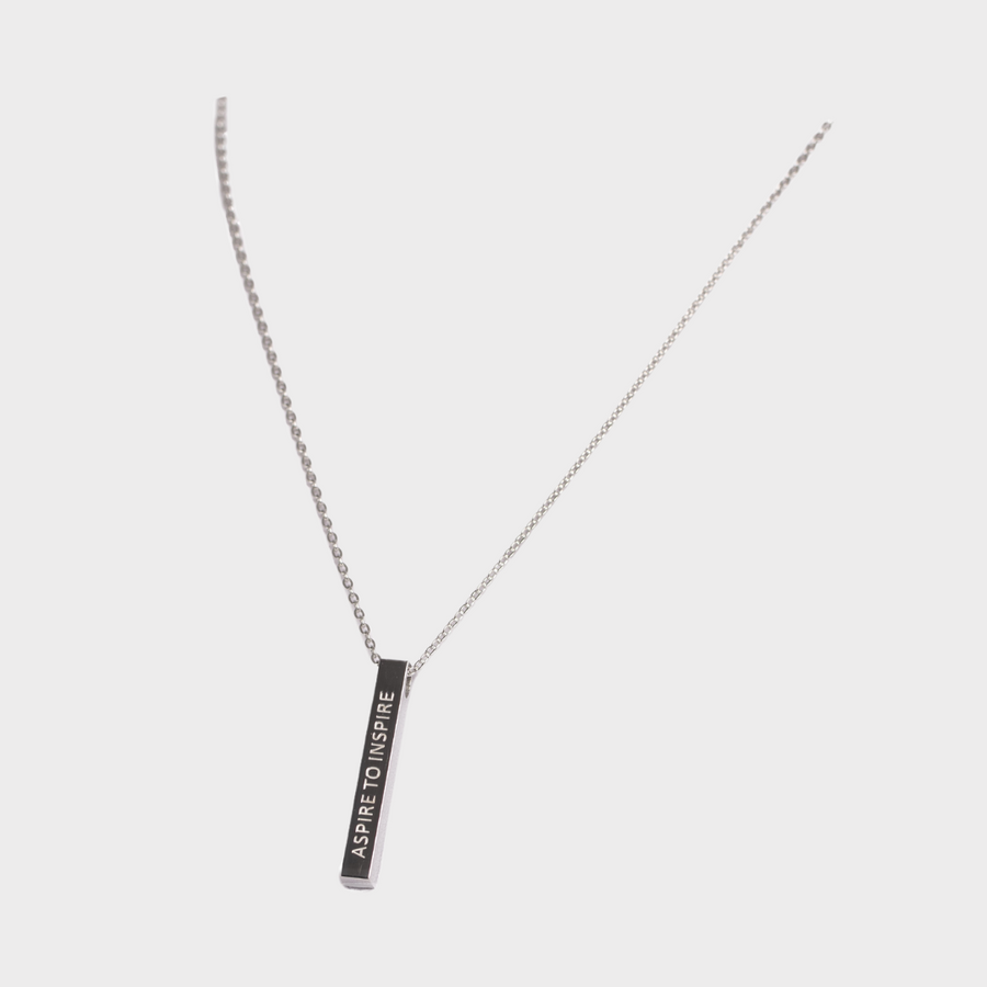 Aspire to Inspire Necklace Silver | Inspirational Jewellery