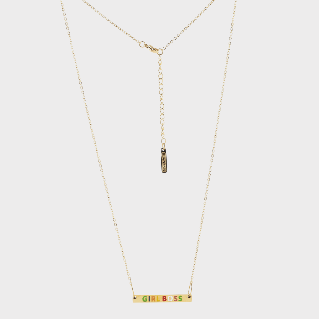 Girl Boss Necklace Gold, [motivational and inspirational Jewellery], [beautiful Jewellery]
