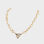 Believe In Yourself Chunky Chain Necklace Gold