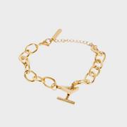 Believe In Yourself Chunky Chain Bracelet Gold | Inspirational Jewellery