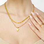 Happiness Beads Yellow and Gold, [motivational and inspirational Jewellery], [beautiful Jewellery]