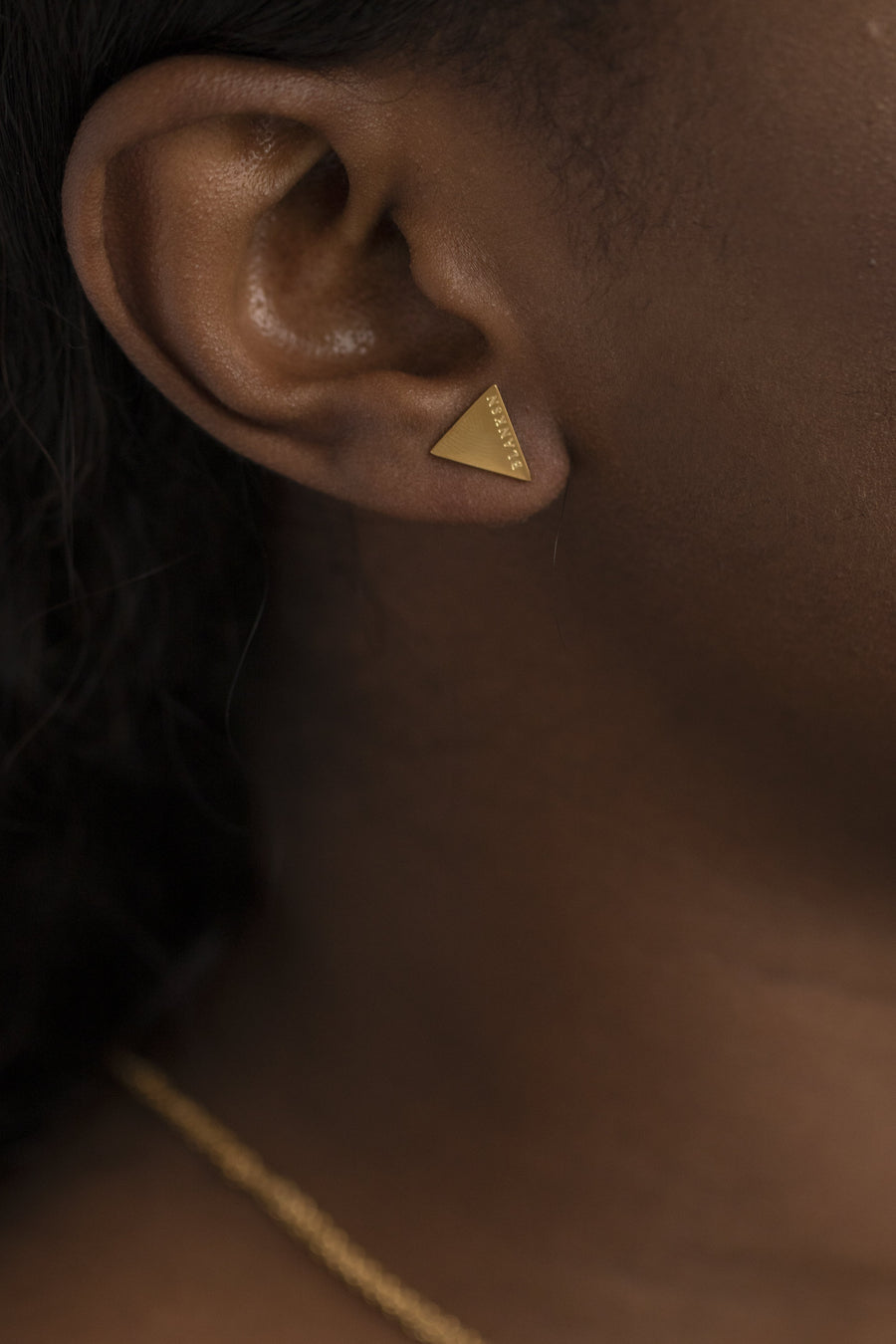 Female Energy Studs Gold | Inspirational Jewellery