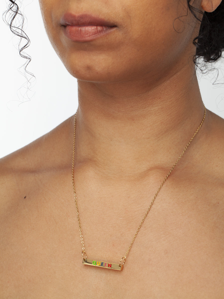 Queen Necklace Gold, [motivational and inspirational Jewellery], [beautiful Jewellery]